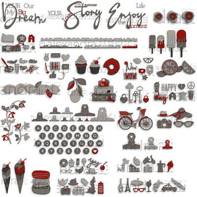 Piggy Craft metal cutting dies cut die mold Various greeting