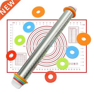 Rolling Pin Adjustable Stainless Steel Rolling Pins Dough Ro