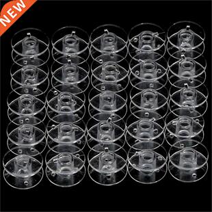 10pcs/lot Sewing Accessories Plastic Empty Bobbins Transpare