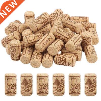 100pcs Natural Cork Stopper Reusable Wine Glass Bottle