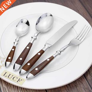 Classic Elegant Resin Rivets Handle Style Stainless Steel W