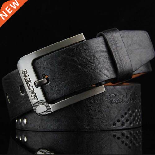 2019 Leather Belt Men Classic Pin Buckle Men's Belt Luxury G
