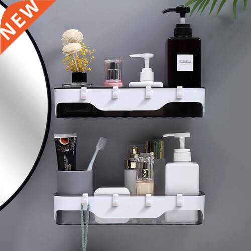 Two-Color Storage Racks Hooks Bathroom Storage Makeup