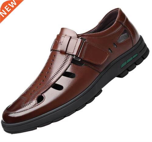 2022 Summer Soft Leather Shoes Quality Men's Fashion Hollowe