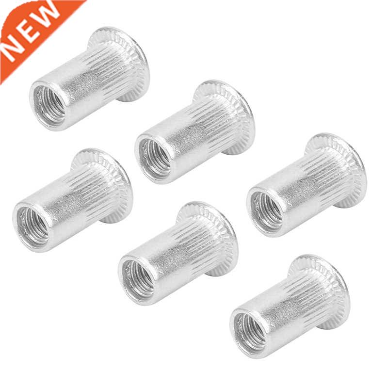 100 Pcs Flat Head Blind Rivet Nuts Stainless Steel Metric Th