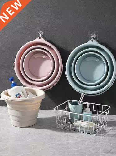 Portable folding bucket home large storage bucket thickened