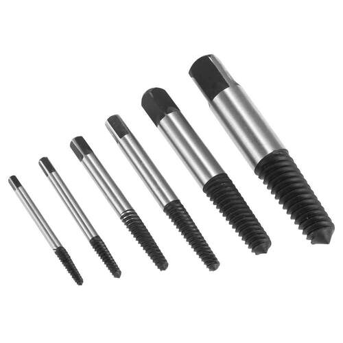 6pcs Broken Bolt Screw Extractor Remover Set Easy Out Drill