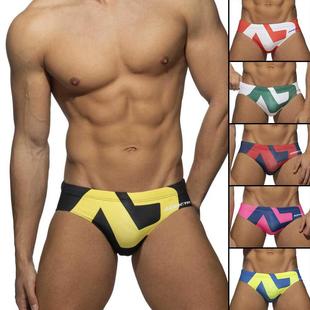 New With Push Pad Men Sexy Summer Swimsuit Briefs Low Waist