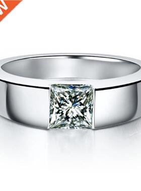 1Ct Princess Cut Man Jewelry Diamond Mined Ring for Man Enga