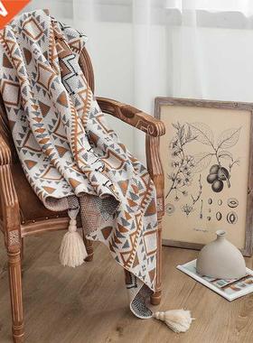 Textile City Navajo Sun Blanket Knitted Bohemian Air Conditi