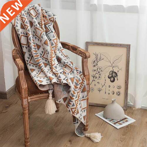 Textile City Navajo Sun Blanket Knitted Bohemian Air Conditi