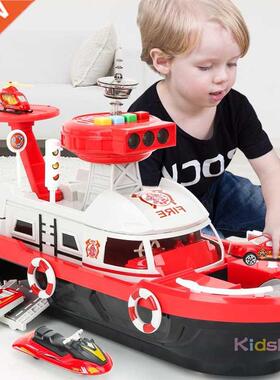 Kids Toys Simulation Track Inertia Boat Diecasts & T