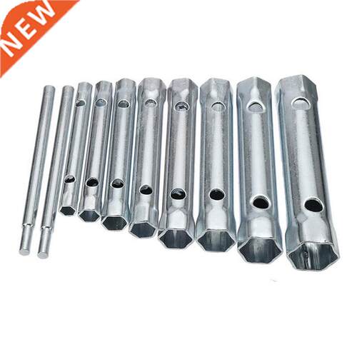 10Pcs 6-22mm Metric Tubular Box Wrench Set Tube Bar Spark-Pl