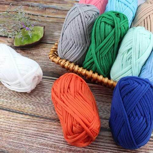 100g/ball Thick Cloth Fabric Strip Yarn Polyester Craft