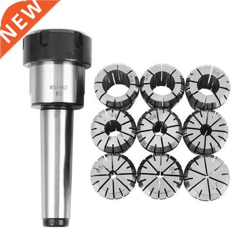 10Pcs ER32 Spring Collets Set 2/4/6/8/10/12/16/18/20Mm + MT3