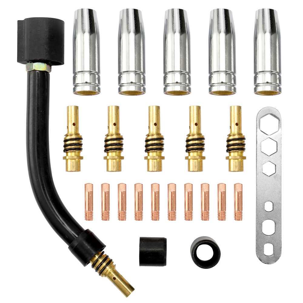 24PCS Welding-torch Fitting 15AK Torch Consumable Electrode