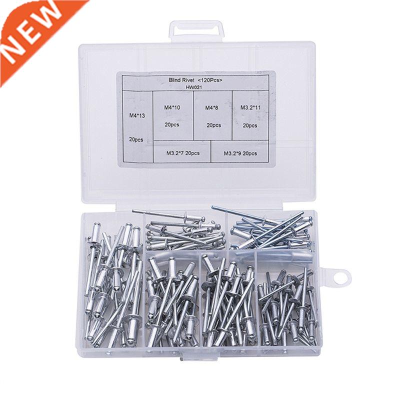 120Pcs/set M3.2*7/9/11 M4*8/10/13 GB12618 Aluminium Blind Ri