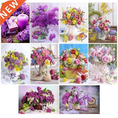 5D  Full Drill Diamond Painting Bouquet Cross Stitch Embr