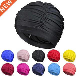 New Women Swimming Cap Girl Long Hair Bathing Swimming Caps