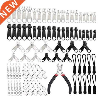 18Pcs/Set Zipper Repair Kit Zipper Replacement Puller Kit