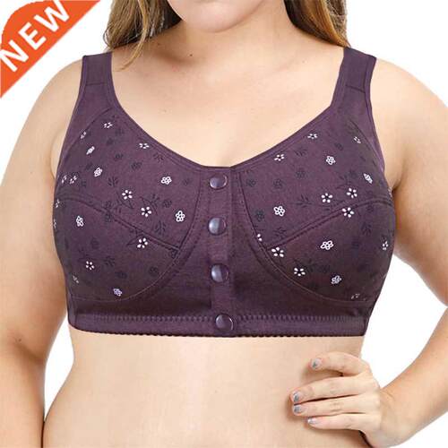 Front Closure Cotton Bras Women Large Bust Camisole Bra 52/1