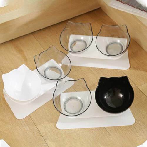 Non Slip Double  Bowl Dog Food Bowl Feeder With Stand For