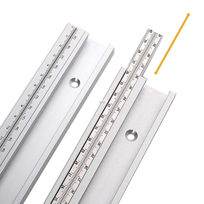 45Type T Track with Scale T-tracks Slot Miter Track  Tabl - 实物图