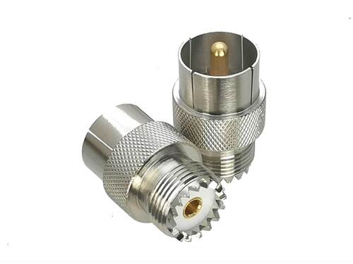 10Pcs Slide-on UHF PL259 Male plug to UHF SO239 Female Jack