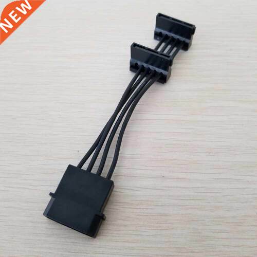 Power Plus 4Pin to 2 x SATA Elbow Adapter Power Extension Ca