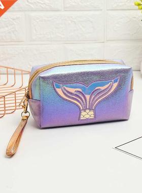 Women Makeup Bag Corful Mermaid Tail Cosmetic Bag Organize