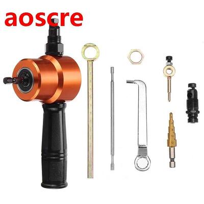 8Pcs Double Headed Sheet Metal Nibbler Cutter 360° Adjus