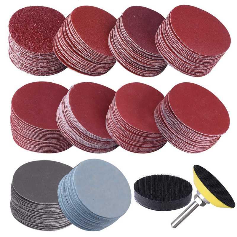 200Pcs 50mm 2 Inch Sander Disc Sanding Discs 80-000 Grit