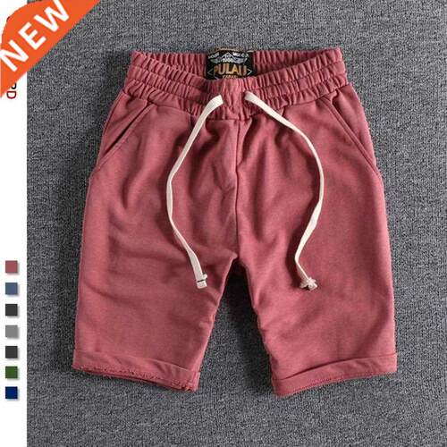 2022 New Summer 100% Cotton Soft Shorts Men Casual Home Stay