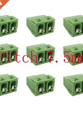 5/10Pcs Green Terminals KF128-7.5-2P 2 Pin Pitch 7.5mm PCB S
