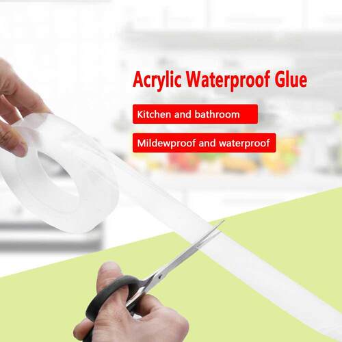 2019 Hot /5/10m Transparent Acrylic Tape Kitchen Sink Wate