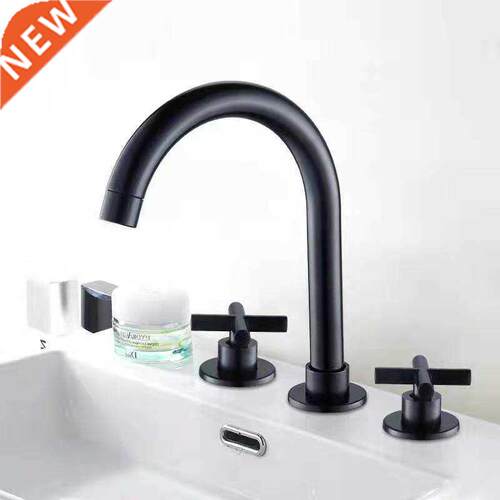 Black Basin Faucets Brass Polished Chrome Deck Mounted Bath