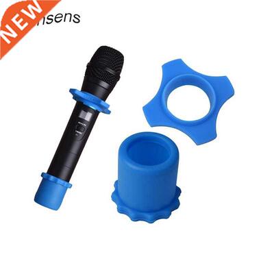 1 Set Microphone Silicone Anti Slip Roller Ring Handheld Mic