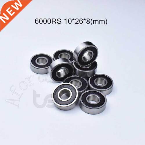 10pcs 6000RS 10*26*8(mm) chrome steel rubber Sealed Hgh s