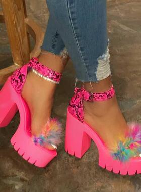 Summer Platform Sandals for Women High Heels Shoes 高跟凉鞋