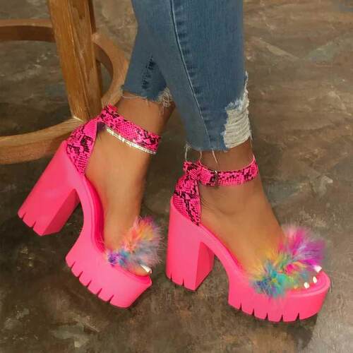 Summer Platform Sandals for Women High Heels Shoes 高跟凉鞋