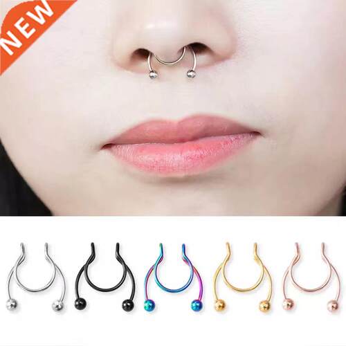 1Pcs Nose Clip fake Septum Piering Nose Rings punk Non Pierc