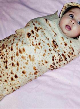 1 Set Burrito Blanket Baby Flour Tortilla Swaddle Winter 100