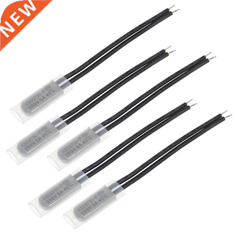 5Pcs KSD9700 5A 250V 40 Degrees Celsius (N. O.) Thermostat T