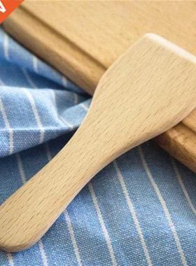 4pcs Small Beech Butter Spatulas Non-ick Wooden Turner Hea