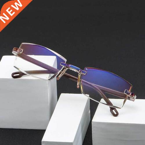 Ultralight Rimless Reading Glasses Anti Blue Light Radiation