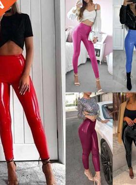 High Waist Women Sexy Leather Pants Leggings Autumn Winter P