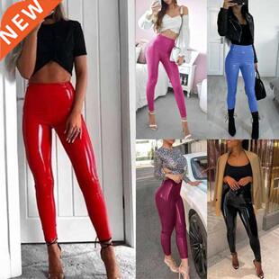 High Waist Women Sexy Leather Pants Leggings Autumn Winter P