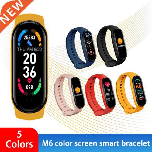 M6 Smart Bracelet Color Screen Blue-tooth 4.0 Sport Fitness
