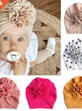 Cute Flower Baby Hat Toddler Turban Infant Head wraps Kids B