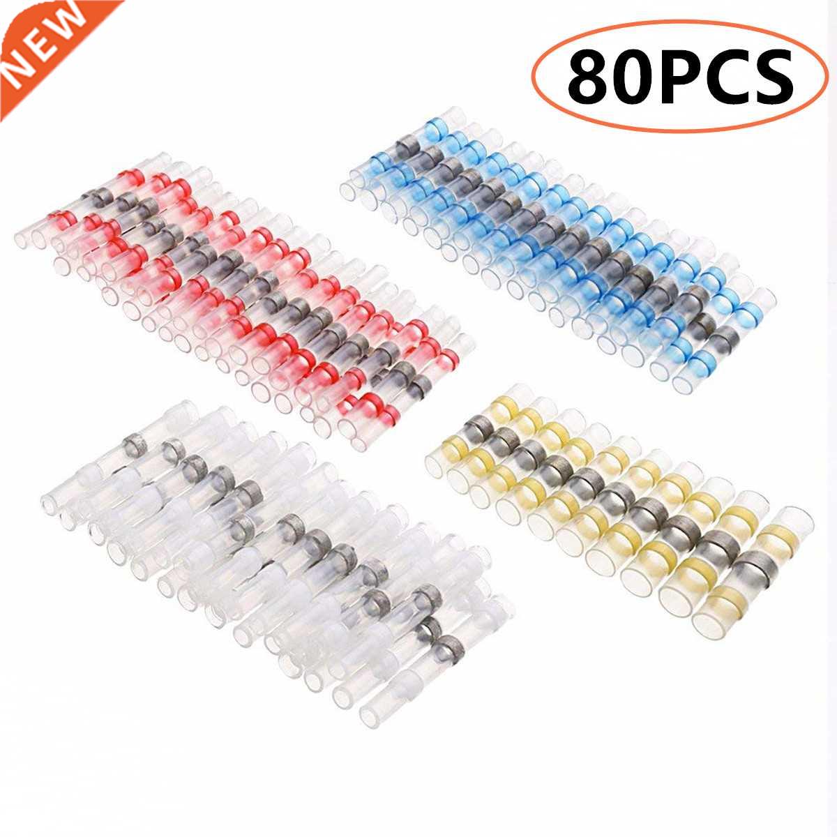 80PCS Mix Het Shrink Solder Sel Wire Connectors Wterproof